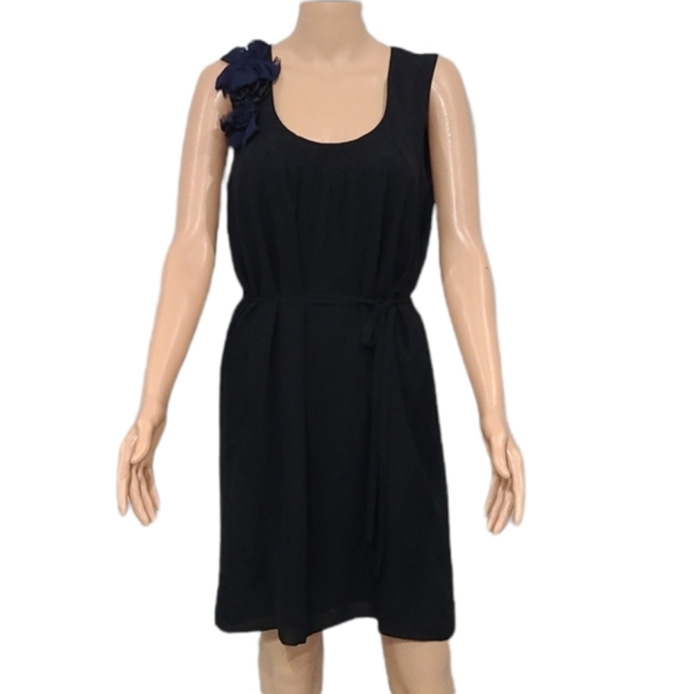 Banana Republic Black sleeveless dress 100% silk size 4 Small